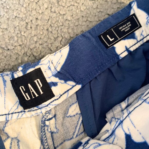 NWT GAP HIGH-RISE FLORAL LINEN SHORTS - SIZE L - Picture 6 of 8